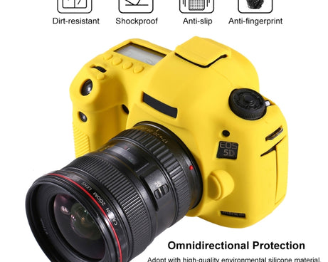 PULUZ Soft Silicone Protective Case for Canon EOS 5D Mark III / 5D3, For Canon 5D Mark III, For Canon 5D3