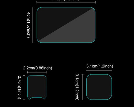 For Insta360 Ace Pro 2 PULUZ 3 in 1 Rear & Front  Screen and Lens Tempered Glass Film, For Insta360 Ace Pro 2