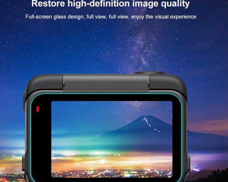 For Insta360 Ace Pro 2 PULUZ 3 in 1 Rear & Front  Screen and Lens Tempered Glass Film, For Insta360 Ace Pro 2