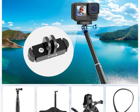 For GoPro HERO13 Black  PULUZ Magnetic Quick Release Base Mount, For GoPro HERO13 Black / MAX2 (Black), For GoPro HERO13 Black (Black Red)