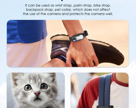 For Insta360 GO 3 / GO 3S PULUZ Camera Silicone Case Wristband Bicycle Strap Extension Mount