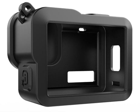 For GoPro HERO 2024 PULUZ Silicone Protective Case Side Interface Cover with Wrist Strap & Lens Cover, Silicone Protective Case