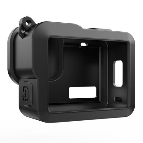 For GoPro HERO 2024 PULUZ Silicone Protective Case Side Interface Cover with Wrist Strap & Lens Cover, Silicone Protective Case