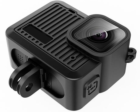 For GoPro HERO 2024 PULUZ Silicone Protective Case Side Interface Cover with Wrist Strap & Lens Cover, Silicone Protective Case