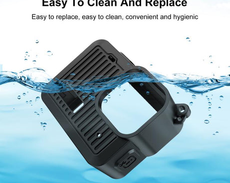 For GoPro HERO 2024 PULUZ Silicone Protective Case Side Interface Cover with Wrist Strap & Lens Cover, Silicone Protective Case