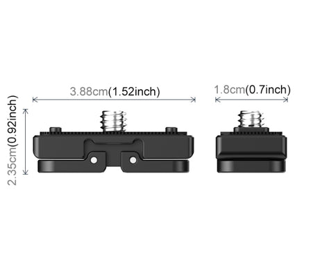 For Insta360 X4 PULUZ Quick Release 1 /4 inch Folding Base, 1 /4 inch Folding Base