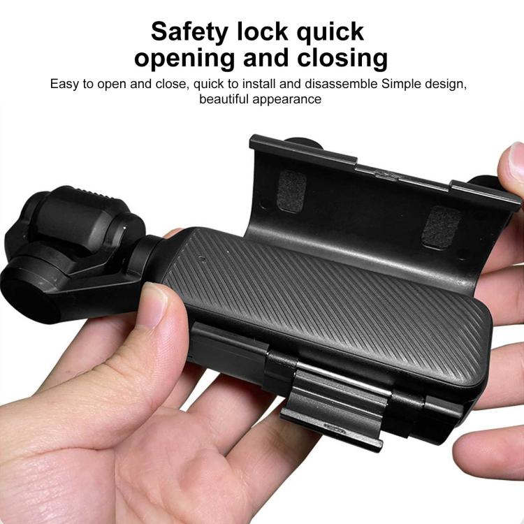 For DJI OSMO Pocket 3 PULUZ Plastic Protection Frame Expansion Cold Shoe Adapter Bracket