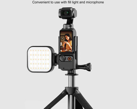 For DJI OSMO Pocket 3 PULUZ Plastic Protection Frame Expansion Cold Shoe Adapter Bracket