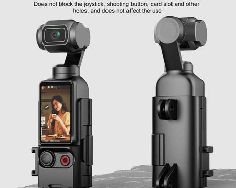 For DJI OSMO Pocket 3 PULUZ Plastic Protection Frame Expansion Cold Shoe Adapter Bracket