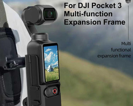 For DJI OSMO Pocket 3 PULUZ Plastic Protection Frame Expansion Cold Shoe Adapter Bracket