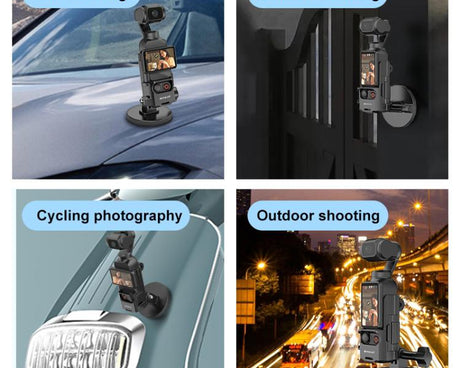 For DJI OSMO Pocket 3 PULUZ Protective Frame Magnetic Desktop Mount Angle Adjustable Base, Magnetic Desktop Mount