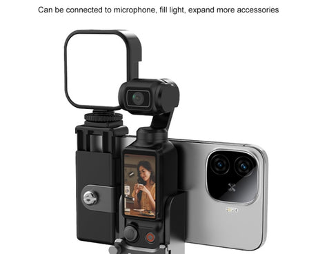 For DJI OSMO Pocket 3 PULUZ Protective Frame Expansion Phone Clamp  Adapter Bracket