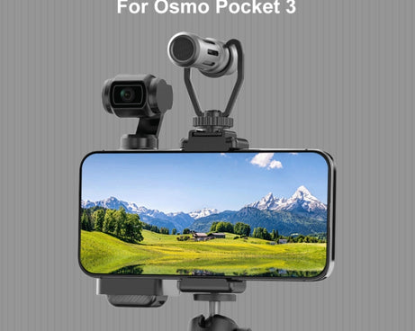 For DJI OSMO Pocket 3 PULUZ Protective Frame Expansion Phone Clamp  Adapter Bracket