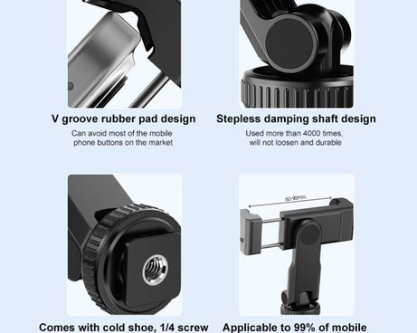 For DJI OSMO Pocket 3 PULUZ Protective Frame Expansion Phone Clamp, Compatible with Tripod Pole
