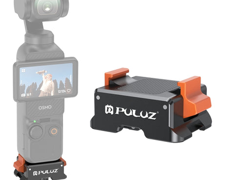 For DJI Osmo Pocket 3 PULUZ Type-C Charging Base Quick Release Mount Adapter, Quick Release Mount