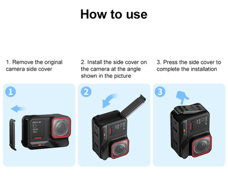 PULUZ Aluminum Alloy Battery Side Interface Cover for Insta360 Ace Pro 2