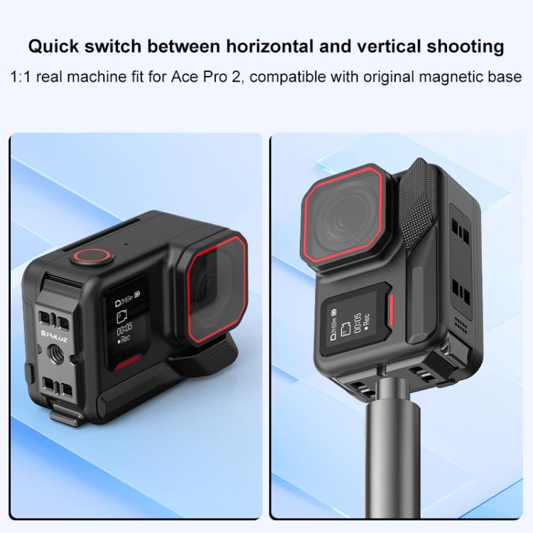 PULUZ ACE / AC Aluminum Alloy Battery Side Interface Cover for Insta360 Ace Pro 2