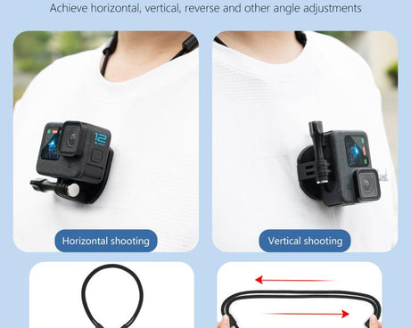 PULUZ Action Camera Magnetic Neck Mount Holder Vlog POV Neck Strap
