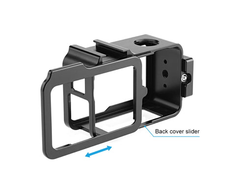 For DJI Osmo Action 5 Pro PULUZ Metal Cage Expansion Adapter Frame with Cold Shoe, For DJI Osmo Action 5 Pro Metal Cage