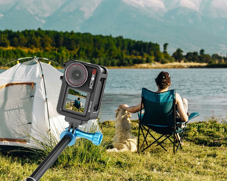 For DJI Osmo Action 5 Pro PULUZ Metal Cage Expansion Adapter Frame with Cold Shoe, For DJI Osmo Action 5 Pro Metal Cage