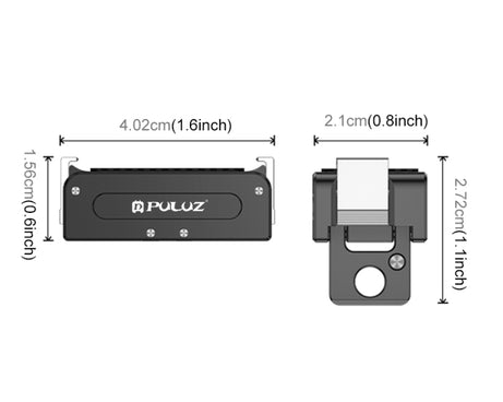 For DJI Osmo Action 5 Pro PULUZ Magnetic Quick Release Metal Base