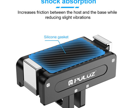 For DJI Osmo Action 5 Pro PULUZ Magnetic Quick Release Metal Base