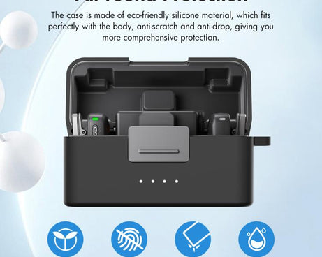 For DJI Mic Mini PULUZ Charging Case Silicone Scratch-proof Protective Cover, For DJI Mic Mini