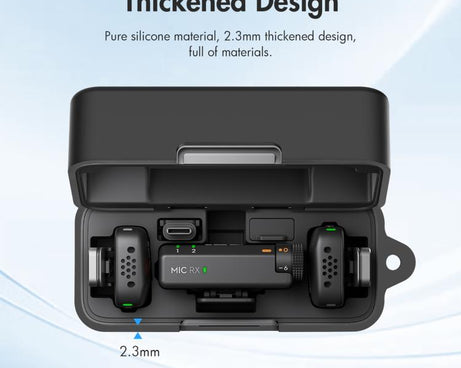 For DJI Mic Mini PULUZ Charging Case Silicone Scratch-proof Protective Cover, For DJI Mic Mini