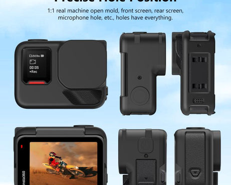 For Insta360 Ace Pro 2 PULUZ Body Silicone Protective Case with Lens Cap & Strap