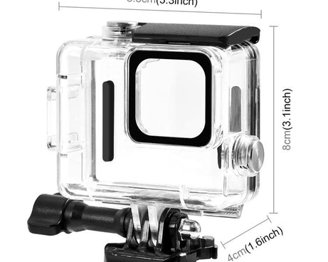 For GoPro HERO 4K 2024 PULUZ 60m / 196ft Waterproof Housing Protective Case with Buckle Basic Mount & Screw, Waterproof Case