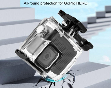 For GoPro HERO 4K 2024 PULUZ 60m / 196ft Waterproof Housing Protective Case with Buckle Basic Mount & Screw, Waterproof Case