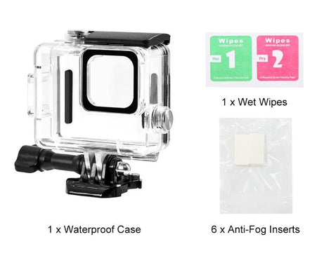 For GoPro HERO 4K 2024 PULUZ 60m / 196ft Waterproof Housing Protective Case with Buckle Basic Mount & Screw, Waterproof Case