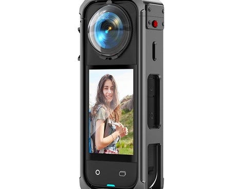 For Insta360 X5 PULUZ Aluminum Alloy Protective Cage Rig Expand Cold Shoe Housing Frame, Protective Cage