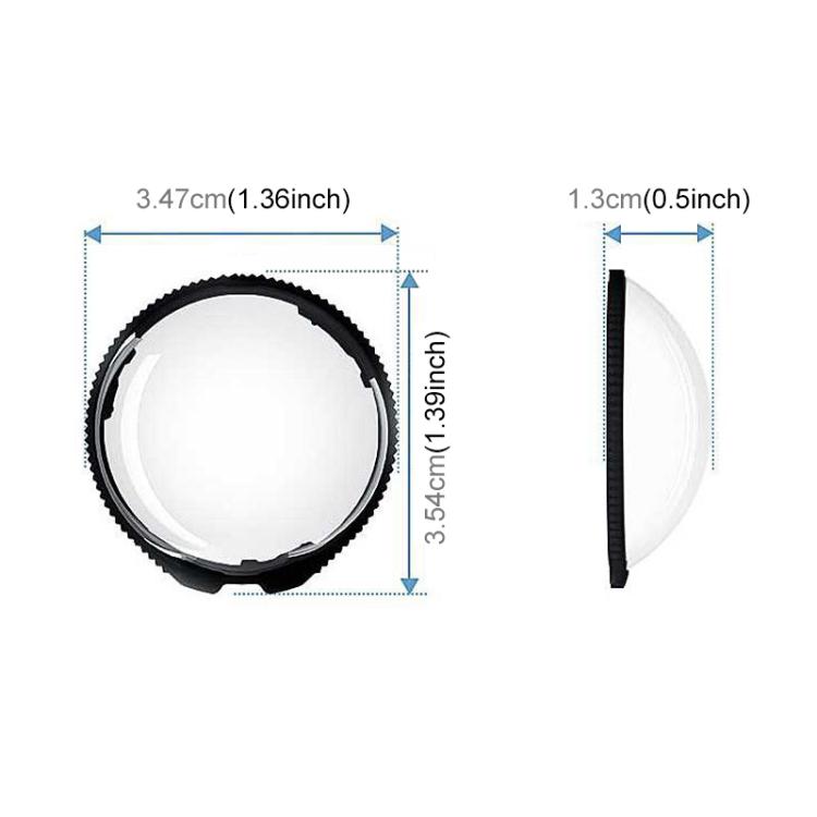 For Insta360 X5 PULUZ Rotating Optical Tempered Glass Lens Guard Protective Cover