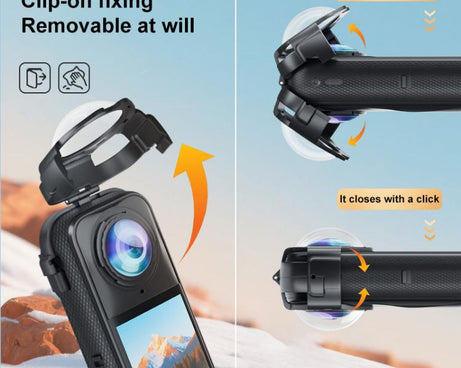 For Insta360 X5 PULUZ Snap-on Optical Tempered Glass Lens Guard Protective Cover