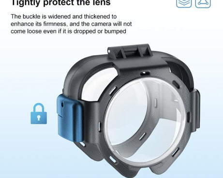 For Insta360 X5 PULUZ Snap-on Optical Tempered Glass Lens Guard Protective Cover