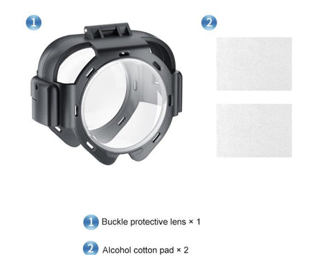 For Insta360 X5 PULUZ Snap-on Optical Tempered Glass Lens Guard Protective Cover