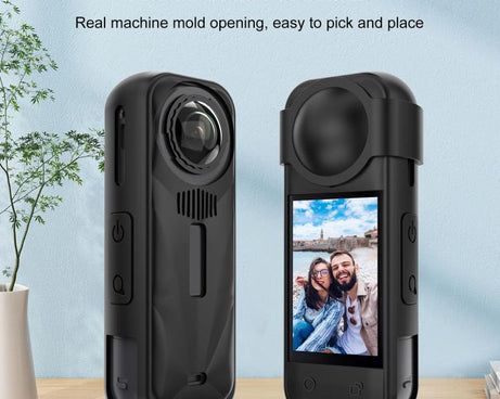 For Insta360 X5 PULUZ Silicone Protective Case with Lens Cover
