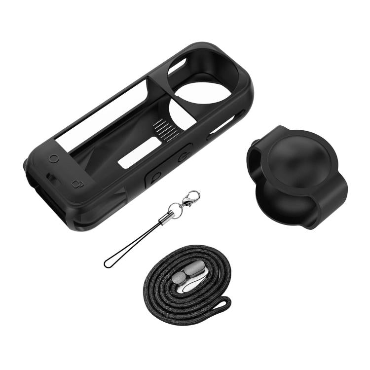 For Insta360 X5 PULUZ Silicone Protective Case with Lens Cover