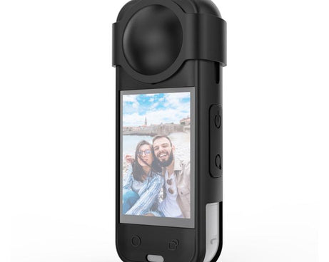 For Insta360 X5 PULUZ Silicone Protective Case with Lens Cover