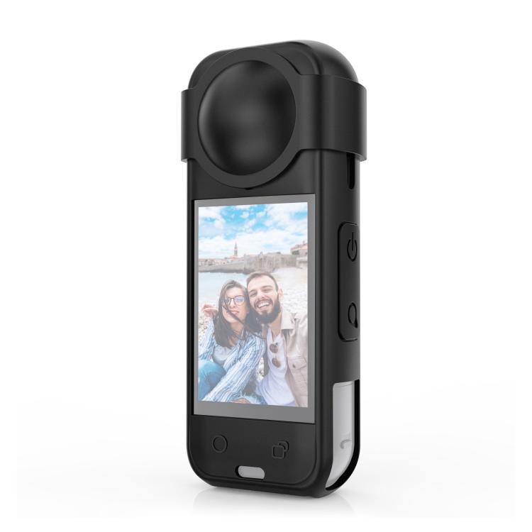 For Insta360 X5 PULUZ Silicone Protective Case with Lens Cover