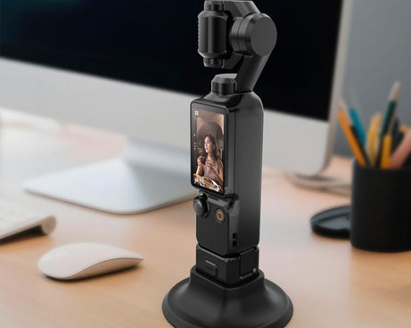 For DJI Osmo Pocket 3 PULUZ Adhesive Type Silicone Dock Desktop Base Bracket, Adhesive Type Base