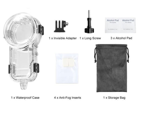 For Insta360 X5 PULUZ 60m Waterproof Sealed Diving Case