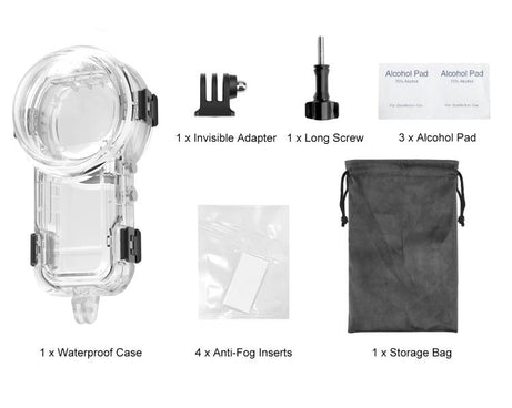 For Insta360 X5 PULUZ 60m Waterproof Sealed Diving Case, Waterproof Diving Case