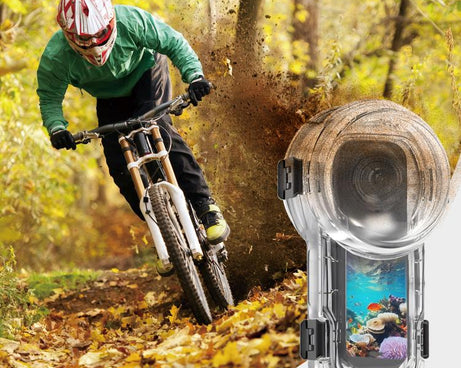 For Insta360 X5 PULUZ Quick Release 60m Waterproof Sealed Diving Case