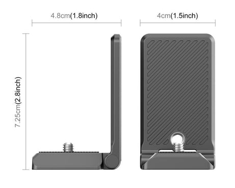 PULUZ Folding Magnetic Mount Base L Bracket For Insta360 X4 / X5 / DJI Pocket 3, For Insta360 X4 / X5 / DJI Pocket 3