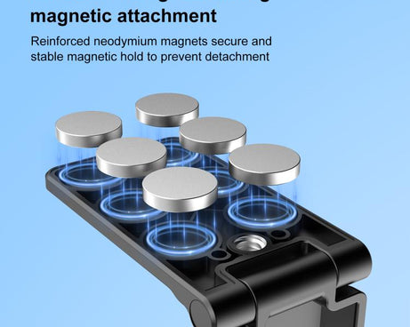 PULUZ Folding Magnetic Mount Base L Bracket For Insta360 X4 / X5 / DJI Pocket 3, For Insta360 X4 / X5 / DJI Pocket 3