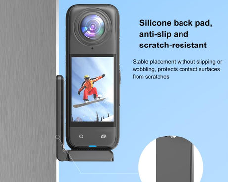 PULUZ Folding Magnetic Mount Base L Bracket For Insta360 X4 / X5 / DJI Pocket 3, For Insta360 X4 / X5 / DJI Pocket 3