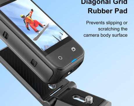 PULUZ Folding Magnetic Mount Base L Bracket For Insta360 X4 / X5 / DJI Pocket 3, For Insta360 X4 / X5 / DJI Pocket 3