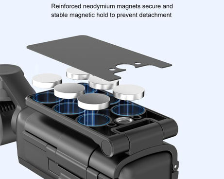 For DJI Osmo Pocket 3 PULUZ Folding Magnetic Mount Base Bracket